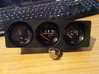 Audi Type 81/85 Central Dash Gauges Panel RH Drive 3d printed painted, with VDO gauges installed