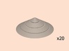 28mm SciFi Ashigaroo hats 3d printed 