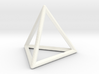 Wireframe Polyhedral Charm D4/Tetrahedron 3d printed 