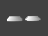 Artoo De Ago's 1:2.3 octagon ports, shallow ESB 3d printed Left: incorrect profile of the De Ago part. Right: somewhat closer profile.
