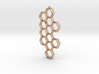 Honeycomb pendant 3d printed 