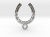 Horseshoe earring 3d printed 