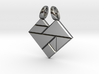 Heart tangram [pendant] 3d printed 