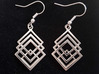 Geometrical earrings no.1 3d printed 