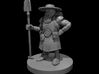 Dwarven Male Grave Cleric 3d printed 