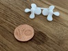 4-blade propeller, 15mm diameter, 1mm center hole 3d printed printed parts as they come
