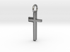 Gold Cross Pendant Geek Video Game Jewelry Pixl By 3d printed 