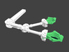 Moebius EVA Pod Fingers, Version 1B 3d printed Only the fingers, in green, are included with this set
