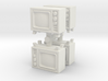 Old Television (x4) 1/100 3d printed 