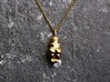 Venus of Willendorf Pendant - Archaeology Jewelry 3d printed Venus von Willendorf Pendant in 14K gold plated brass