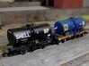 2x N Gauge 14T/20T Anchor Mounted Tanks 3d printed 20T Class B tanks on Peco 10' &  15' Wheelbase Chasses. Choose LARGE.