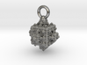 cuboiiid fractal pendant (large hoop) 3d printed 