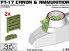 ETS35023 - FT-17 Canon and ammunition [1:35] 3d printed Boxart