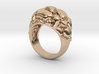 Woman's Future Ring, Gold Steel, with 573 code 3d printed 