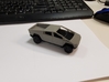 4" x 1.25" Cyber truck (Body only)  , scaled down  3d printed Image shows both parts together