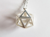 Icosahedron pendant 3d printed 