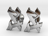 Hebrew Monogram Cufflinks - "Bais Aleph" 3d printed 