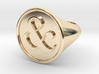 & Signet Ring - Size 6 3d printed 