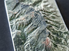 Sandia Crest, New Mexico, USA, 1:100000 3d printed 
