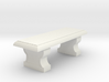 Miniature 1:48 Classical Bench 3d printed 