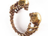 Lovers of Valadro adjustable Skull Ring  3d printed 