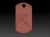 Minecraft Pickaxe Themed Dog Tag 3d printed 