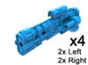 Standard Mech Light Energy Revolver, Set of 4 3d printed 