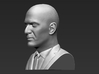 Zinedine Zidane bust 3d printed 