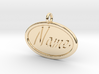 Oval Pet Tag / Pendant 3d printed 