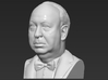 Alfred Hitchcock bust 3d printed 