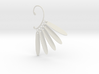 Cosplay Dangling Petal Charm Earring (style 2) 3d printed 