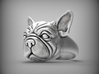 Cutest French Bulldog signet ring size 6.5 3d printed 