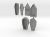 HO Scale 3 Coffins 3d printed This is a render not a picture