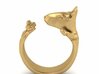 Bull Terrier Dog ring 3d printed Add a caption...