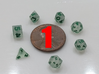 1x Super Tiny Polyhedral Dice Set, V4 3d printed Sanded and painted (v1 shown)