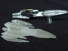 Andorian Interceptor 1/1000 3d printed Attack Wing Version, Smooth Fine Detail Plastic with Attack Wing Kumari Class.