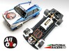 Chassis SCX/Scalextric Fiat 131 Abarth (In-AiO) 3d printed Chassis compatible with SCX / Scalextric model (slot car and other parts not included)