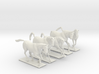 Horses for 28mm miniature 3d printed 