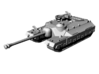 1/144 WWII US T28 Super Heavy Tank 3d printed 