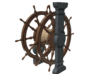 1/48 Ship's Wheel (Helm) for Ships of the Line 3d printed Painting suggestion.