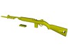 1/9 scale Springfield M-1 Carbine & bayonet x 1 3d printed 