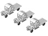 HOn3 1917 Model TT Railtruck Chassis A 3d printed Shown with Flatbed Body options