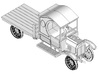 HOn3 Model TT Railtruck Flatbed Body B 3d printed Shown mounted on Chassis