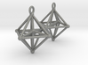 Hyperoctahedron Earrings 3d printed 