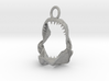 white shark jaw pendant 3d printed 