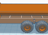 1/87th Construction or Farm Side Dump Trailer 3d printed wheels not inlcuded