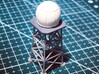 1:400 Ground Radar Radome 3d printed Model during painting session