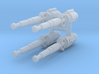 1/72 TOS Colonial Viper Cannons 4 pack 3d printed 