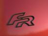 Seat Leon FR Badge - Outline 3d printed Exmaple of what it could look like on a red car