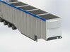N scale 1/160 Woodchip trailer 53ft possum-belly 3d printed This is a render of the CAD model.